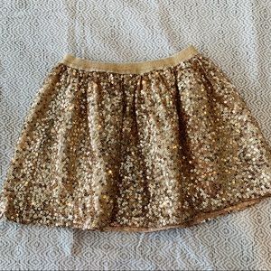 Little girl Gold glitter skirt